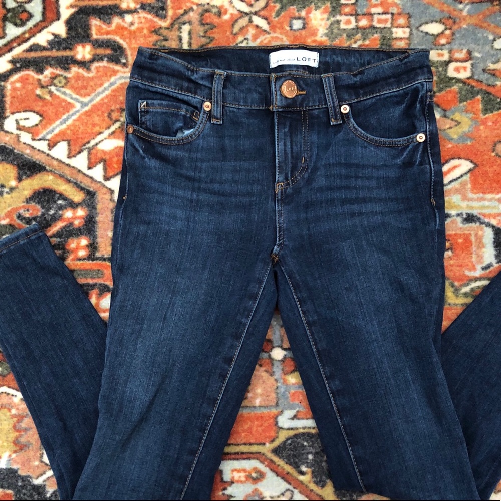 🦋 LOFT Skinny Cropped Ankle Jean/Jegging sz 25/0